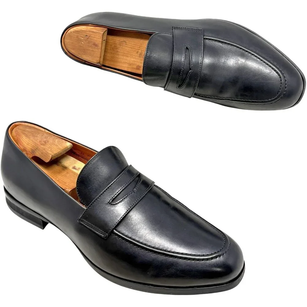 Wolf and Shepherd 9719 Ringer‎ Calf Leather Penny Loafers